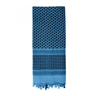 Foulard SHEMAGH 105 x 105 cm BLEU-NOIR