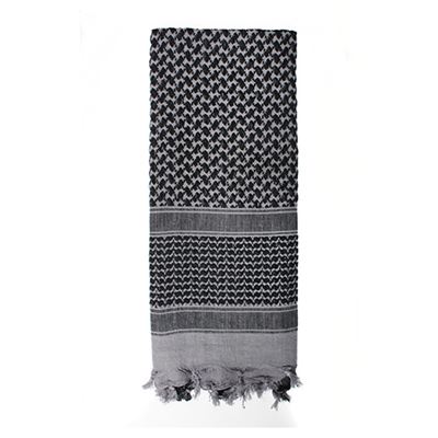 Foulard SHEMAGH 105 x 105 cm GRIS-NOIR
