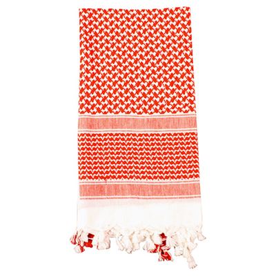 Foulard SHEMAGH 105 x 105 cm ROUGE ET BLANC