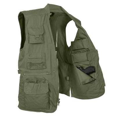 Gilet Concealed 27 poches VERT ROTHCO 8567OD 3