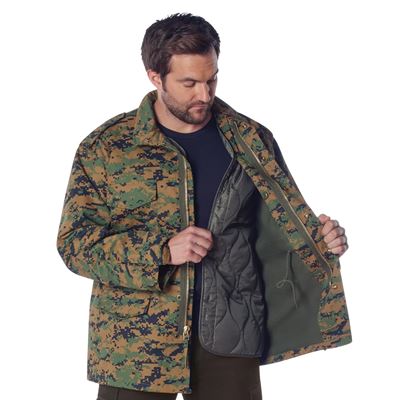 Veste US M65 avec doublure DIGITAL WOODLAND ROTHCO 8590 5