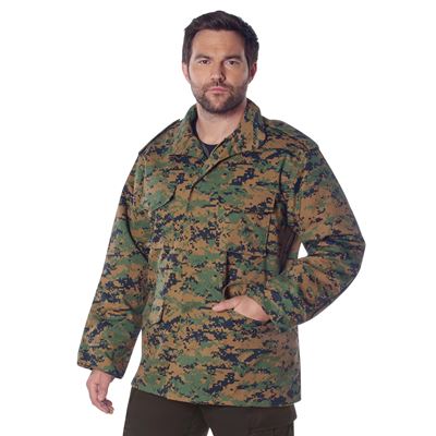 Veste US M65 avec doublure DIGITAL WOODLAND
