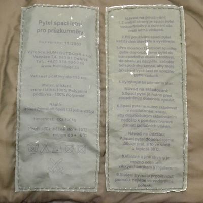 Sac de couchage AČR pour éclaireurs été 2007 VERT-ORANGE d'occasion Armée tchèque 862007G 5