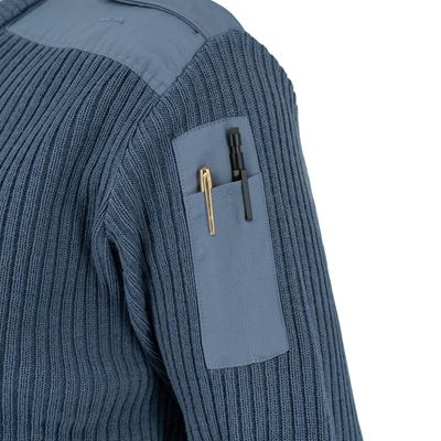 Pull français AIR FORCE coupe en V BLEU Armée française 8605037 4