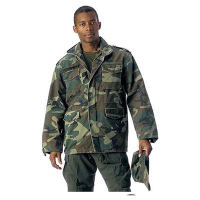 Veste US M65 VINTAGE WOODLAND ROTHCO 8613 2