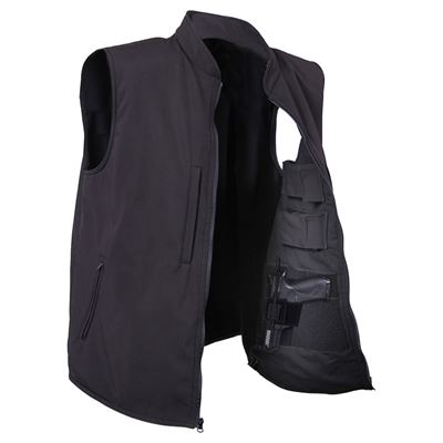 Gilet CONCEALED CARRY softshell NOIR
