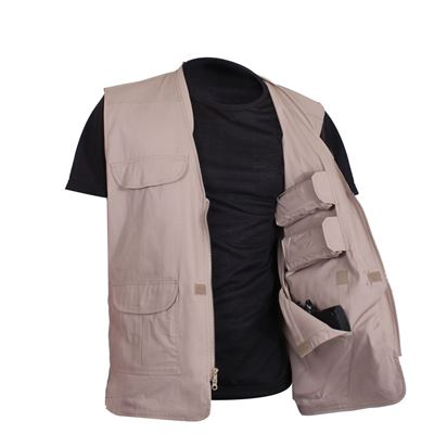 Gilet CONCEALED CARRY léger KHAKI ROTHCO 86700 4