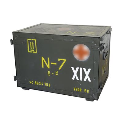 Caisse en bois avec deux tiroirs AČR/ČSLA sanitaire Armée tchèque 870279-2 3