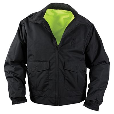 Veste RÉFLÉCHISSANTE réversible IMPERMÉABLE JAUNE/NOIR ROTHCO 8720 2