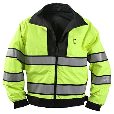 Veste RÉFLÉCHISSANTE réversible IMPERMÉABLE JAUNE/NOIR ROTHCO 8720 3