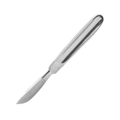 Scalpel à manche bombé avec un manche massif moulé