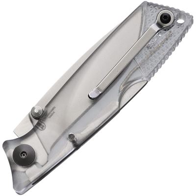 Couteau pliant WRAITH Ice Series lame lisse TRANSPARENT Ontario Knife Company 8798CL 2