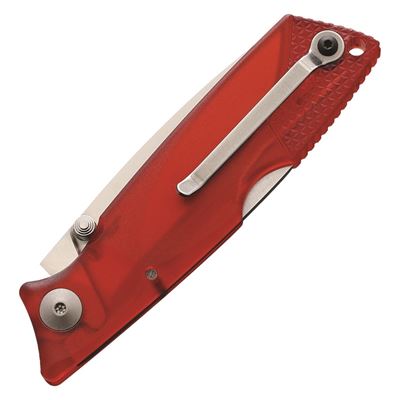 Couteau pliant WRAITH Ice Series lame lisse ROUGE Ontario Knife Company 8798RED 2