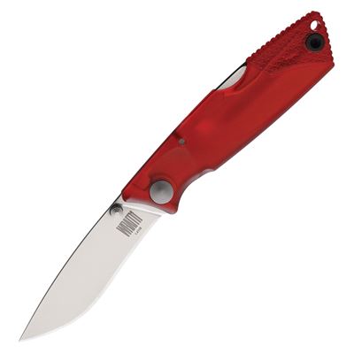 Couteau pliant WRAITH Ice Series lame lisse ROUGE