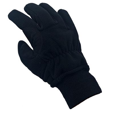 Gants pour parachutistes de l'armée tchèque, à doigts, intérieurs, NOIRS