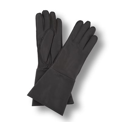 Gants pour parachutistes de l'armée tchèque, en cuir, longs, MARRON