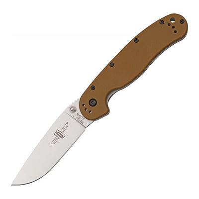 Couteau pliant ONTARIO RAT-1 lame satinée COYOTE