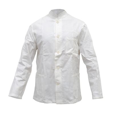 Blouse pour serveurs avec col montant SK BLANCHE