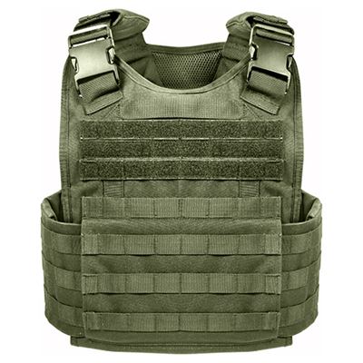 Gilet MOLLE porte-plaques VERT
