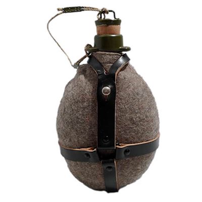 Bouteille de campagne AČR/ČSLA avec étui en feutre, bouchon en plastique ALU à pression. Armée tchèque 89814551 2