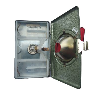 Lampe de police MY DAY avec cache rouge VERTE ET ARGENTÉE Armée tchèque 898151-ZS 2