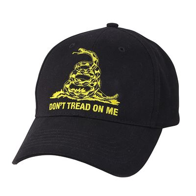 Casquette de baseball DON'T TREAD ON ME NOIRE
