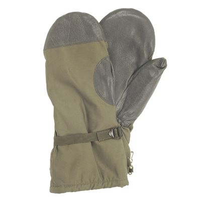 Gants BW mitaines doublées VERT usagés