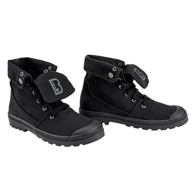 Chaussures MILITARY SNEAKER en toile NOIRES