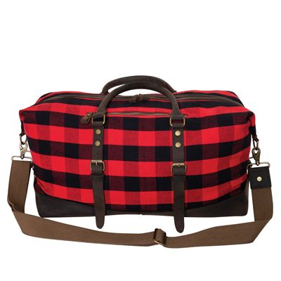 Sac EXTENDED WEEKENDER de voyage RED PLAID ROTHCO 9086 2