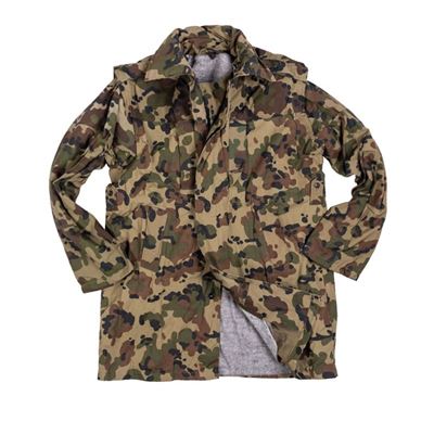 Veste parka camouflage M94 roumaine DALMATIAN CAMO avec doublure, d'occasion