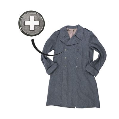 Manteau suisse en laine à double boutonnage