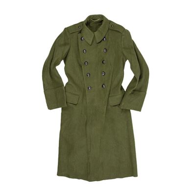 Manteau en laine roumain à double boutonnage d'occasion