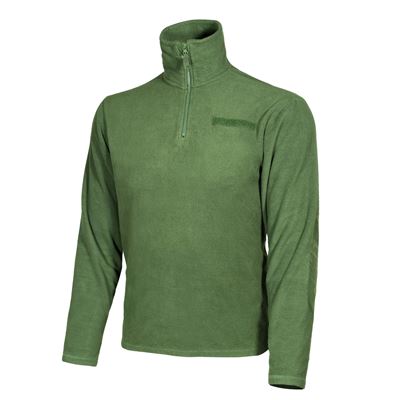 Sweat-shirt FLEECE grec 3/4 zip VERT utilisé