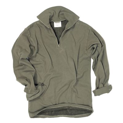 T-shirt fonctionnel NORGIE isolé BRITISH avec fermeture éclair VERT utilisé