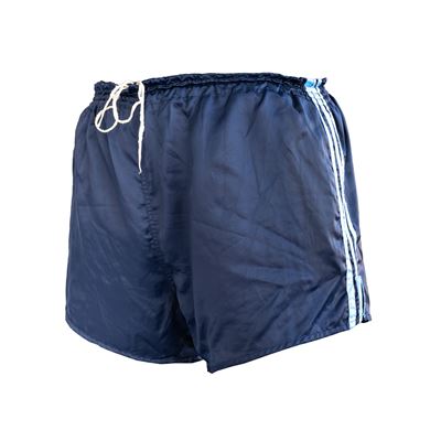Short de sport BW ADIDAS BLEU avec bandes, d'occasion