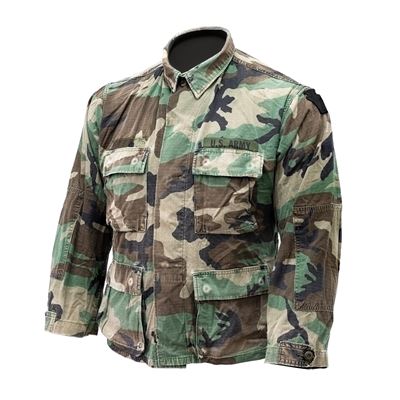 Blouse US type BDU WOODLAND rip-stop d'occasion