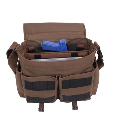Sac à bandoulière CONCEALED CARRY Messenger MARRON ROTHCO 91219 3