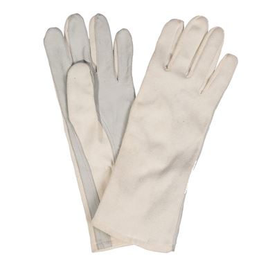 Gants de pilote BW aramide/cuir BLANCS d'occasion