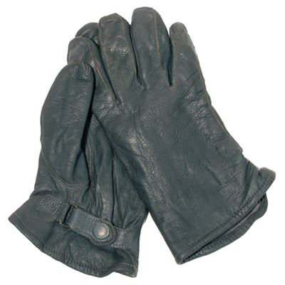 Gants BW en cuir avec doublure GRIS usagés