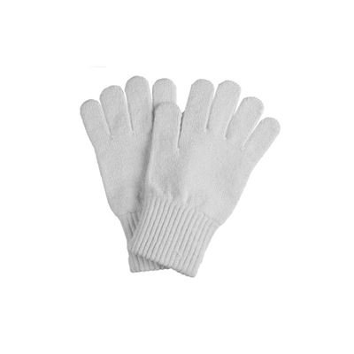 Gants d'hiver à doigts AČR tricotés blancs