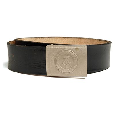 Ceinture NVA en cuir soldat avec boucle NOIRE d'occasion