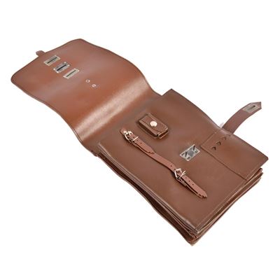 Sacoche pour cartes NVA en similicuir MARRON d'occasion Armée NVA/DDR 91373500 2