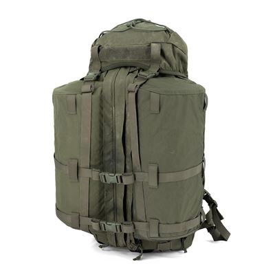 Sac à dos BW SNIGEL DAYPACK EINSATZSYSTEM avec poches latérales VERT d'occasion