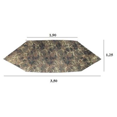 Celta BW FLECKTARN séparé utilisé Bundeswehr 1422711-G 2