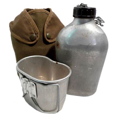 Bouteille française de campagne avec emballage ALU usagée Armée française 91451500 3