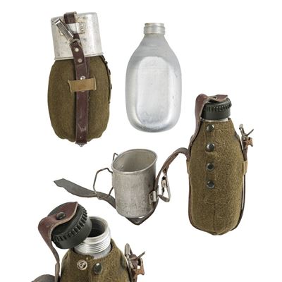 Bouteille de terrain ALU avec goulot et étui roumain usagé Armée roumaine 91451530 4
