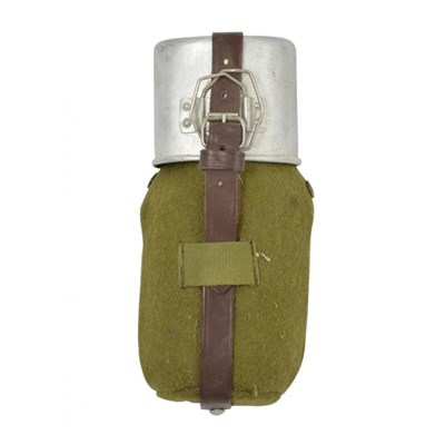 Bouteille de terrain ALU avec goulot et étui roumain usagé Armée roumaine 91451530 2