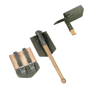 Pelle BW de type pliable avec pioche et étui en cuir MIL-TEC® 91552300 2