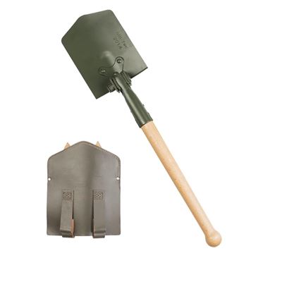 Pelle BW de type pliable avec pioche et étui en cuir