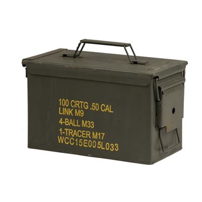 Caisse à munitions CAL.50/5,56 M2A1 métallique moyenne d'occasion  91592600 2